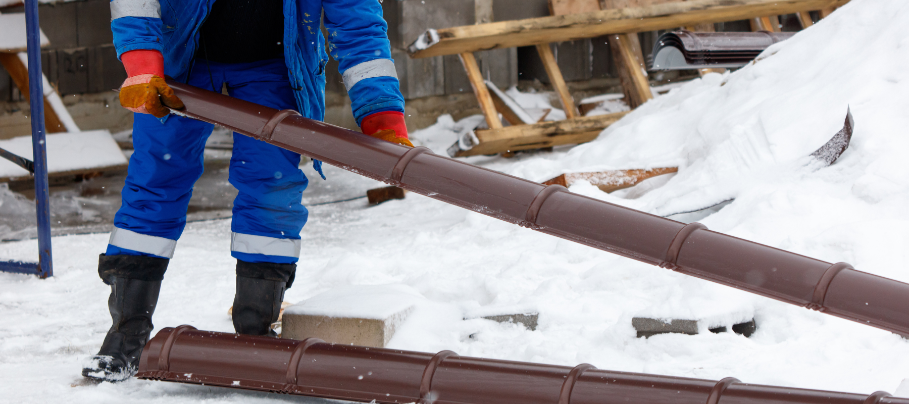 construction worker in winter, cold stress